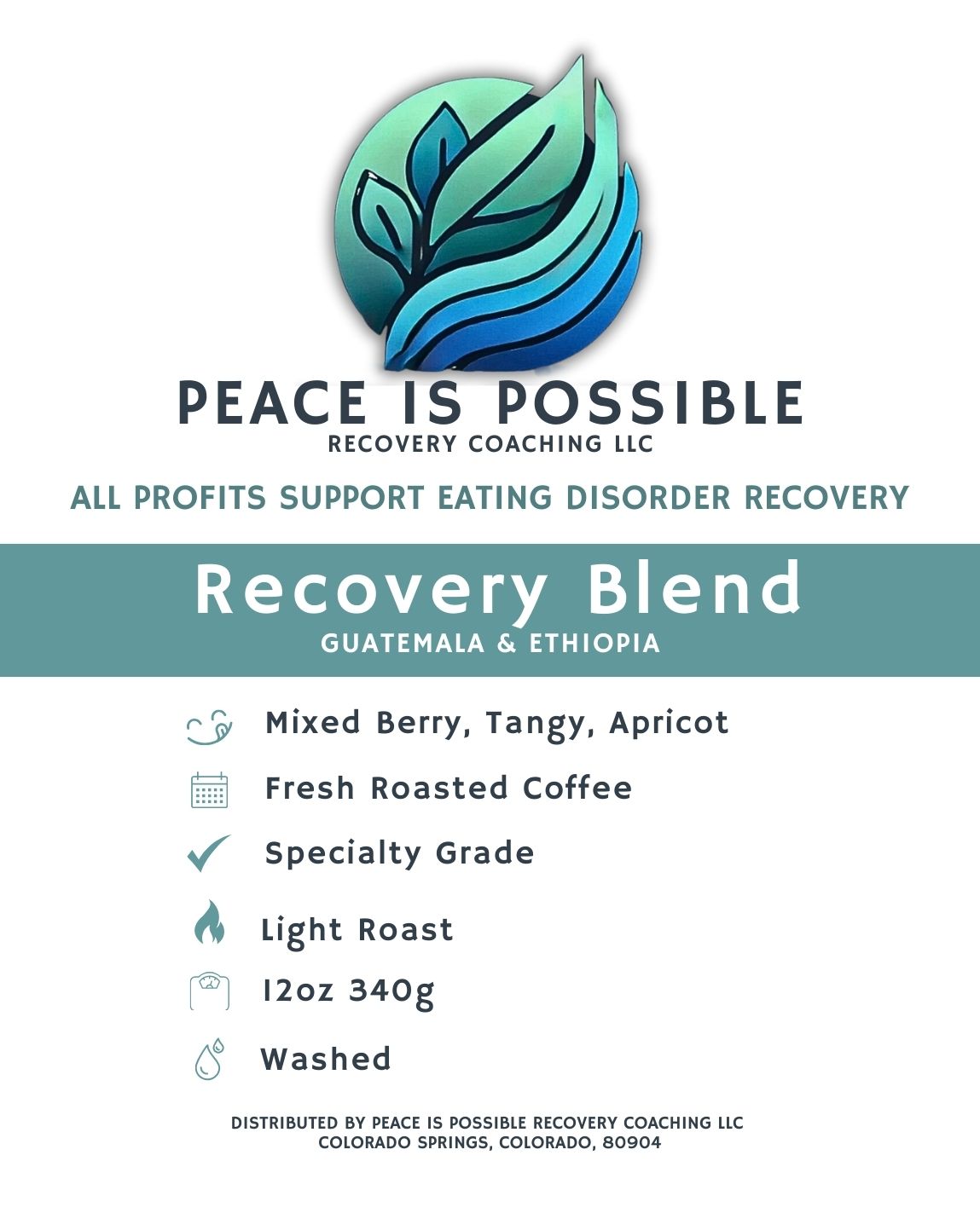 Recovery Blend Coffee Beans: Freshly Roasted on Order