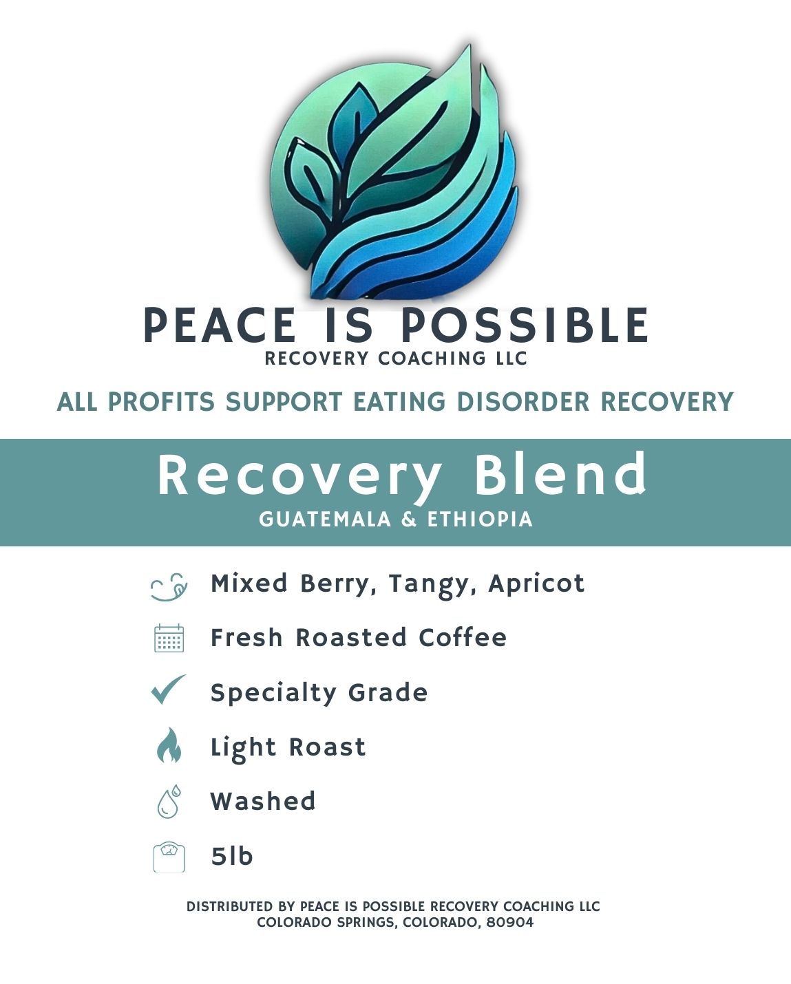 Recovery Blend Coffee Beans: Freshly Roasted on Order