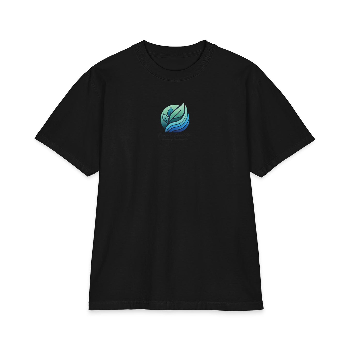 Peace Is Possible Tee — Inspirational Graphic T-Shirt with Earth Logo