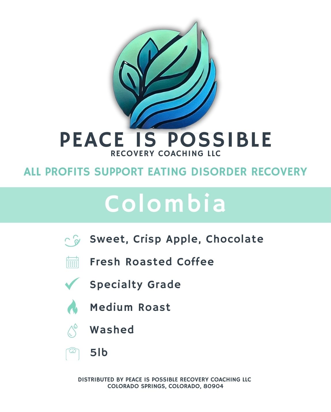 Colombia Coffee Beans: Freshly Roasted on Order